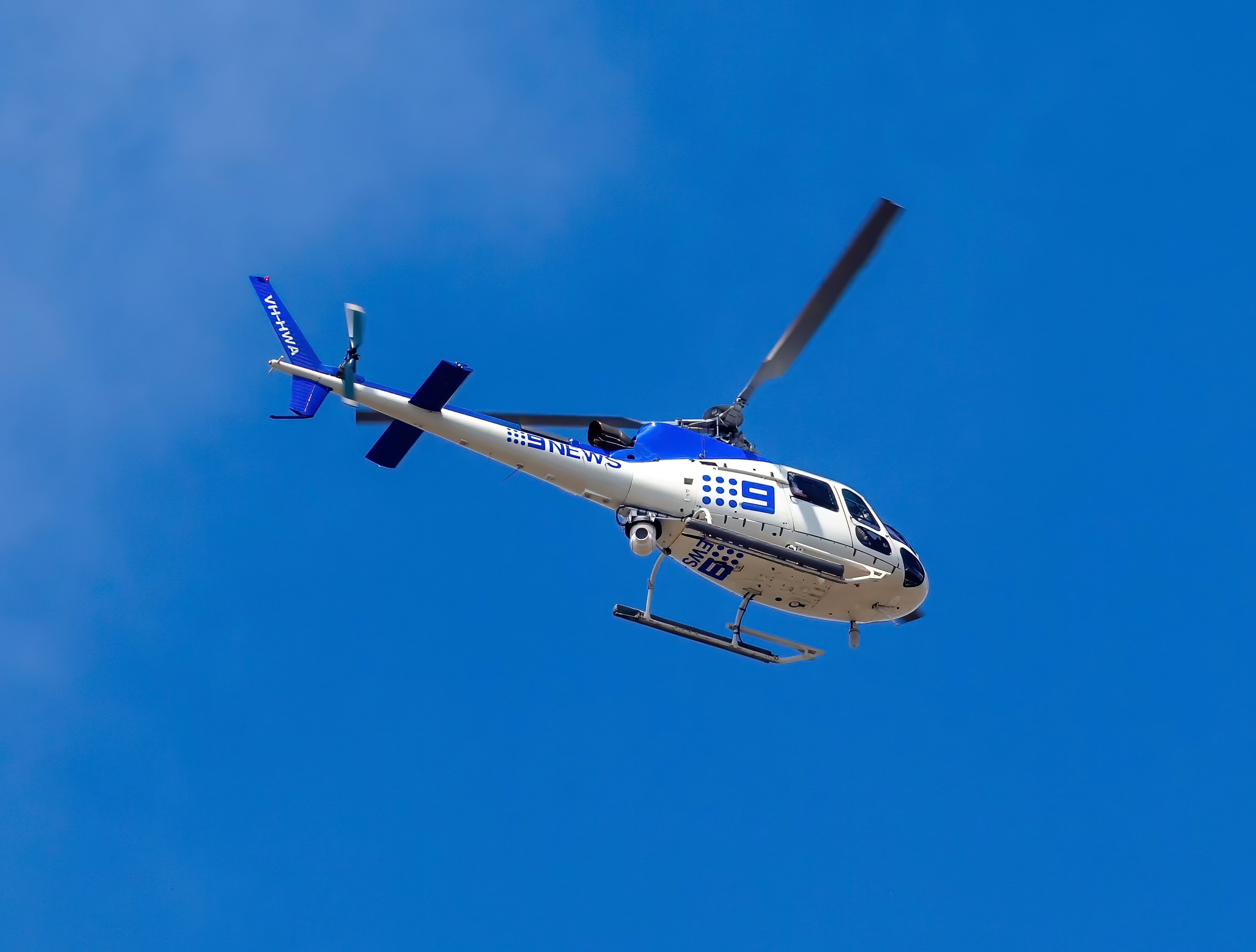 Facebook Live Best Practices - An image of a news helicopter