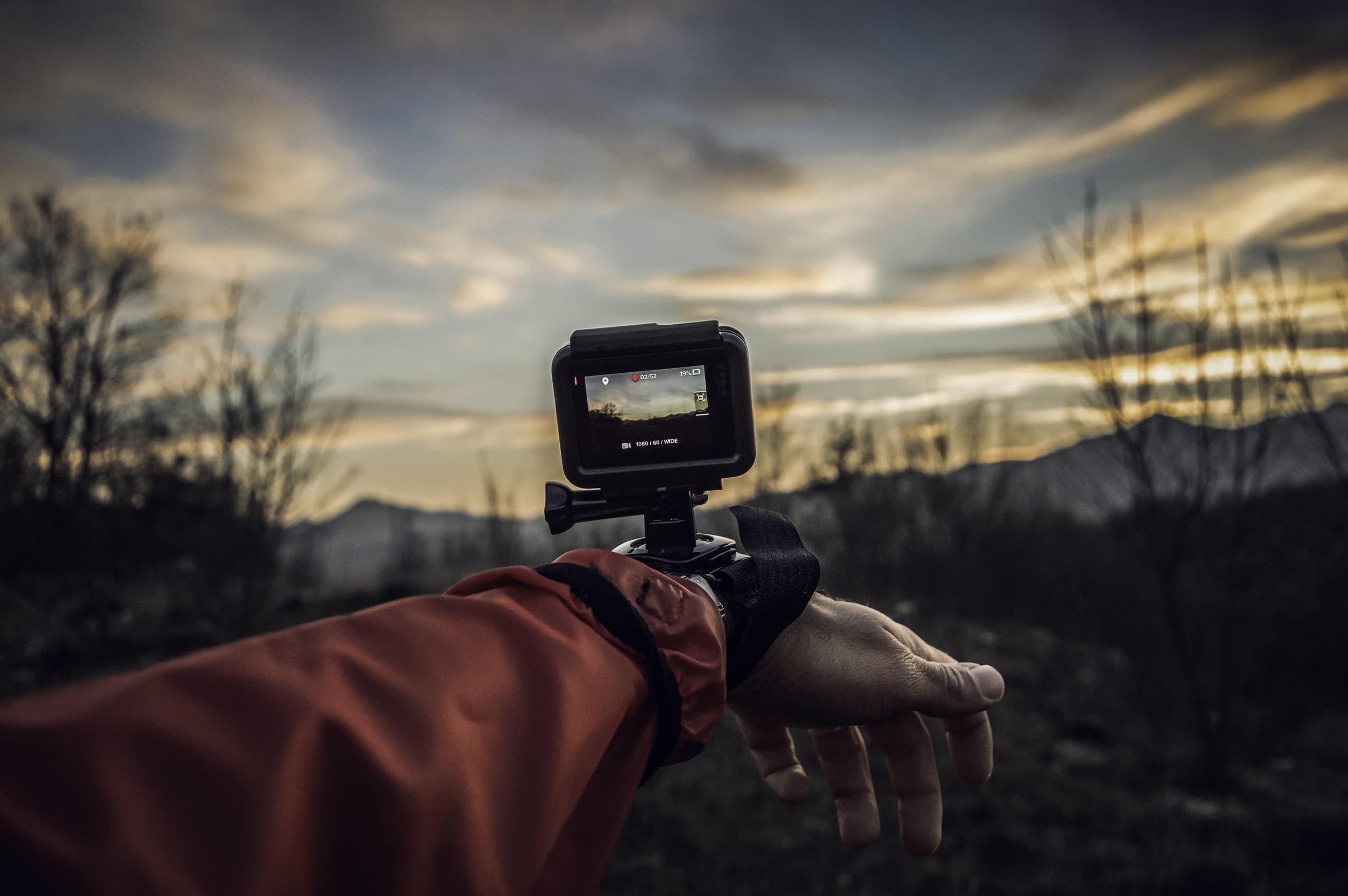 10 Best Budget Cameras For Filmmaking - An image of an action camera in use