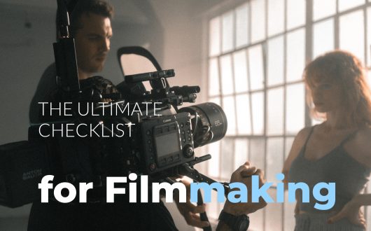 The ultimate checklist for filmmaking - camerman shoots actress