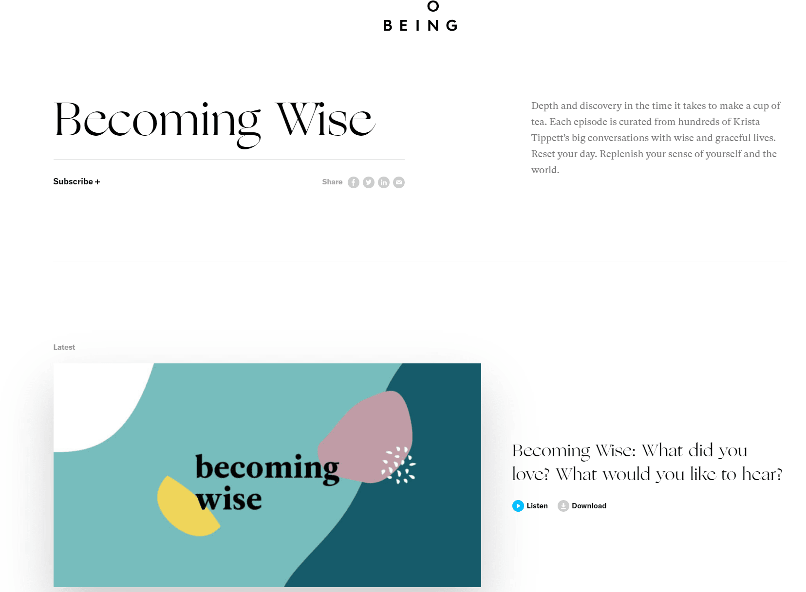 Becoming Wise Podcast