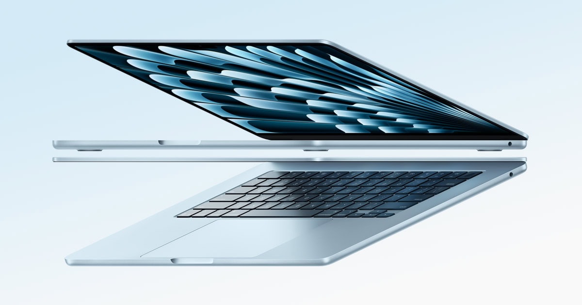 The Best Laptops for Music Production in 2025 - An image of a MacBook Air 15"