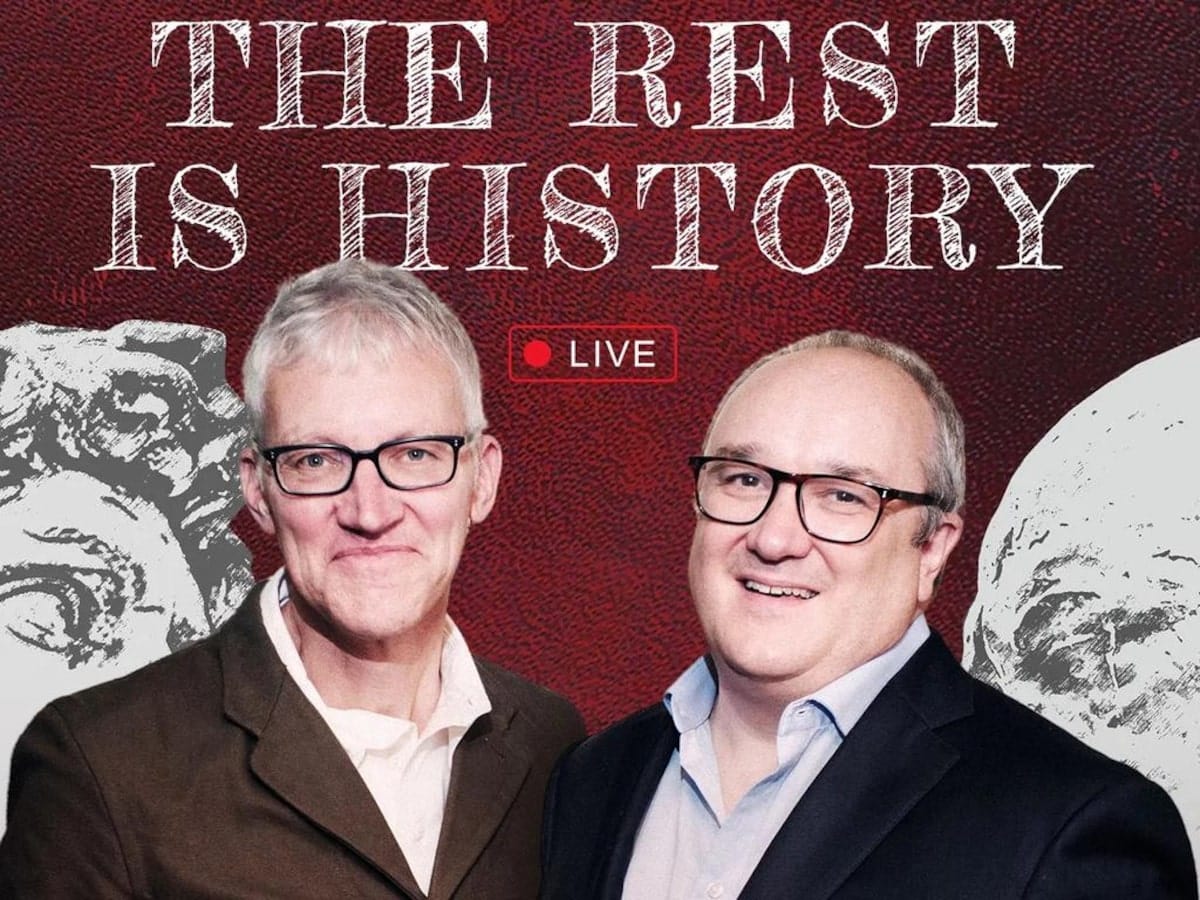 The Best Podcasts to Listen to in 2025 - An image of The Rest is History Podcast hosts
